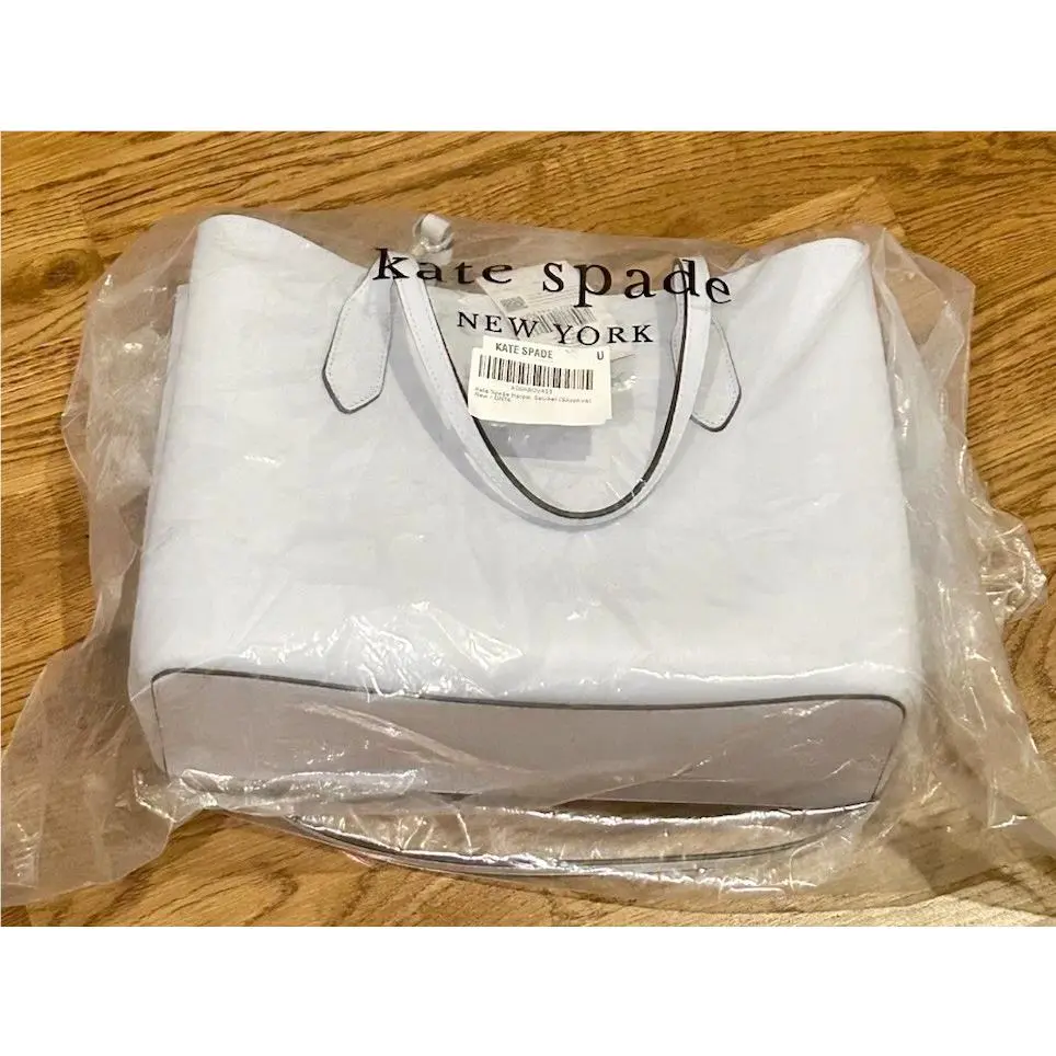 New  Pale Sapphire Harper Refined Grain Cross Body Satchel Tote Bag by Kate Spade