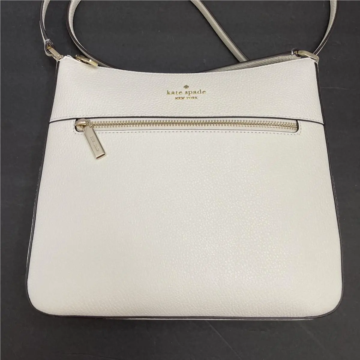 New York Leila Jackson Top Zip Crossbody Moonlight White by Kate Spade