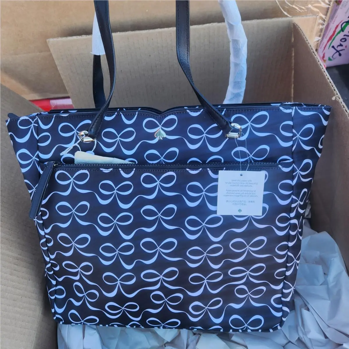 Jae Elegant Bow Baby Diaper Tote Bag WKR00175 by Kate Spade
