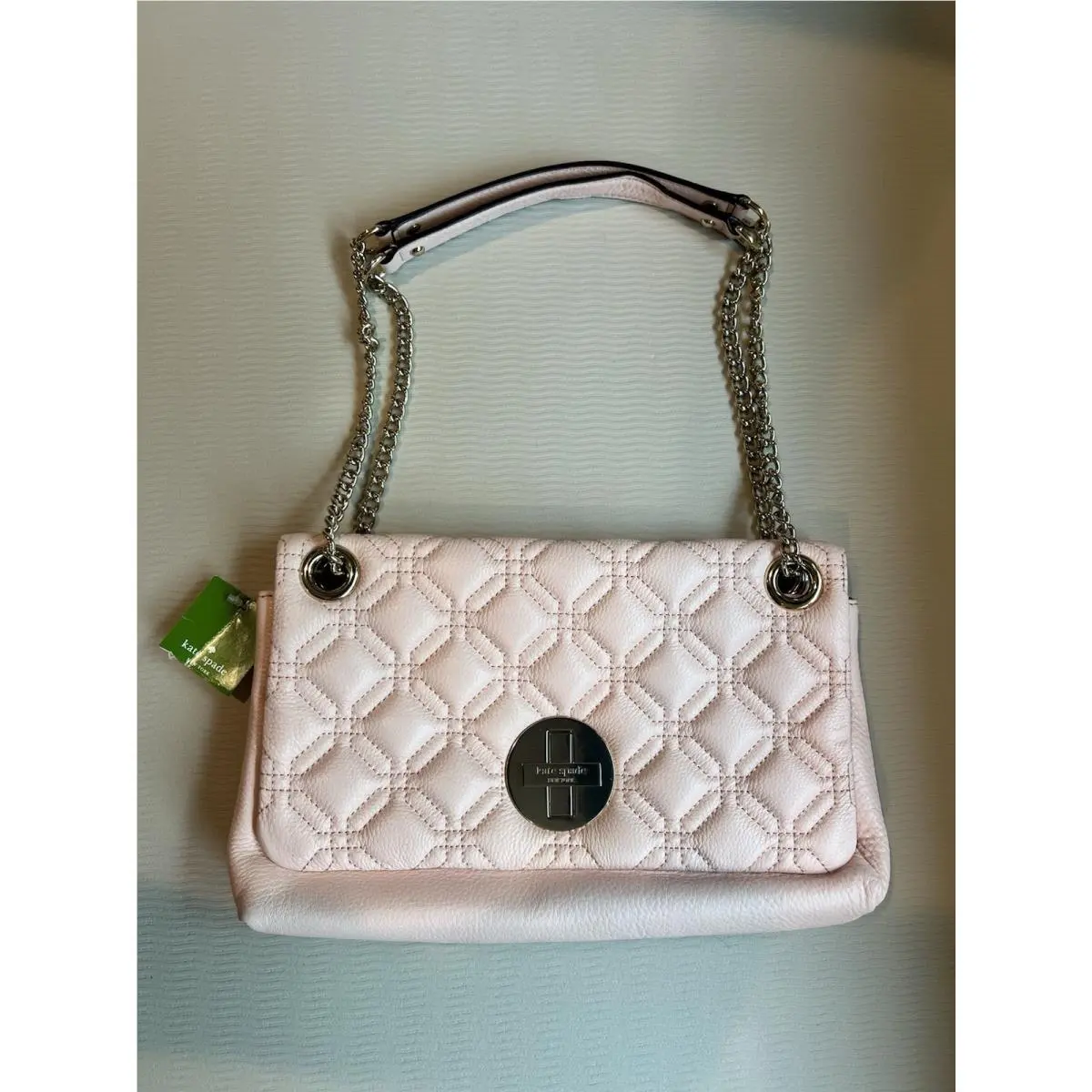 New York Cynthia Astor Court Quilted Shoulder Bag – Blush Pink by Kate Spade