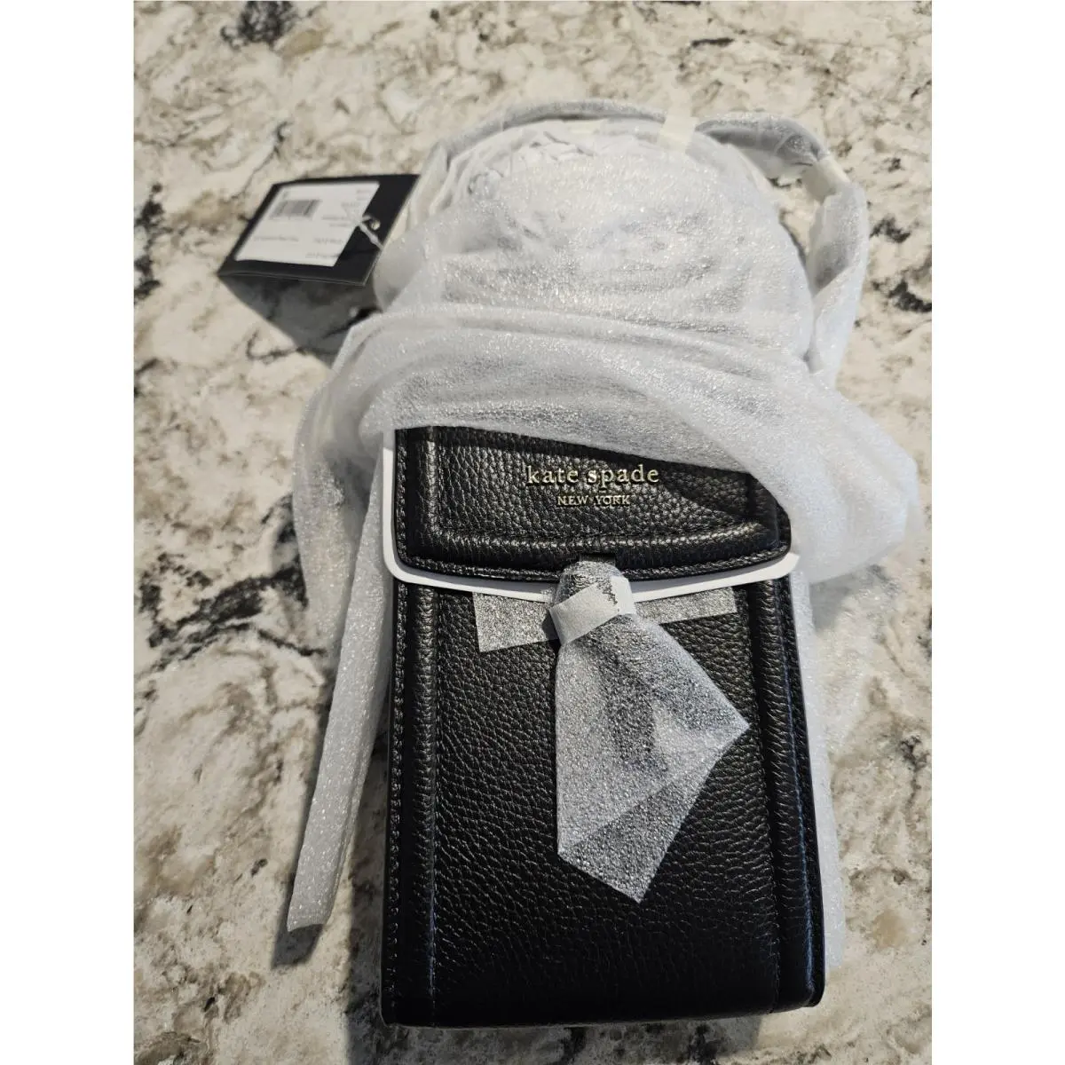 Knott K6376 Leather Black Crossbody by Kate Spade