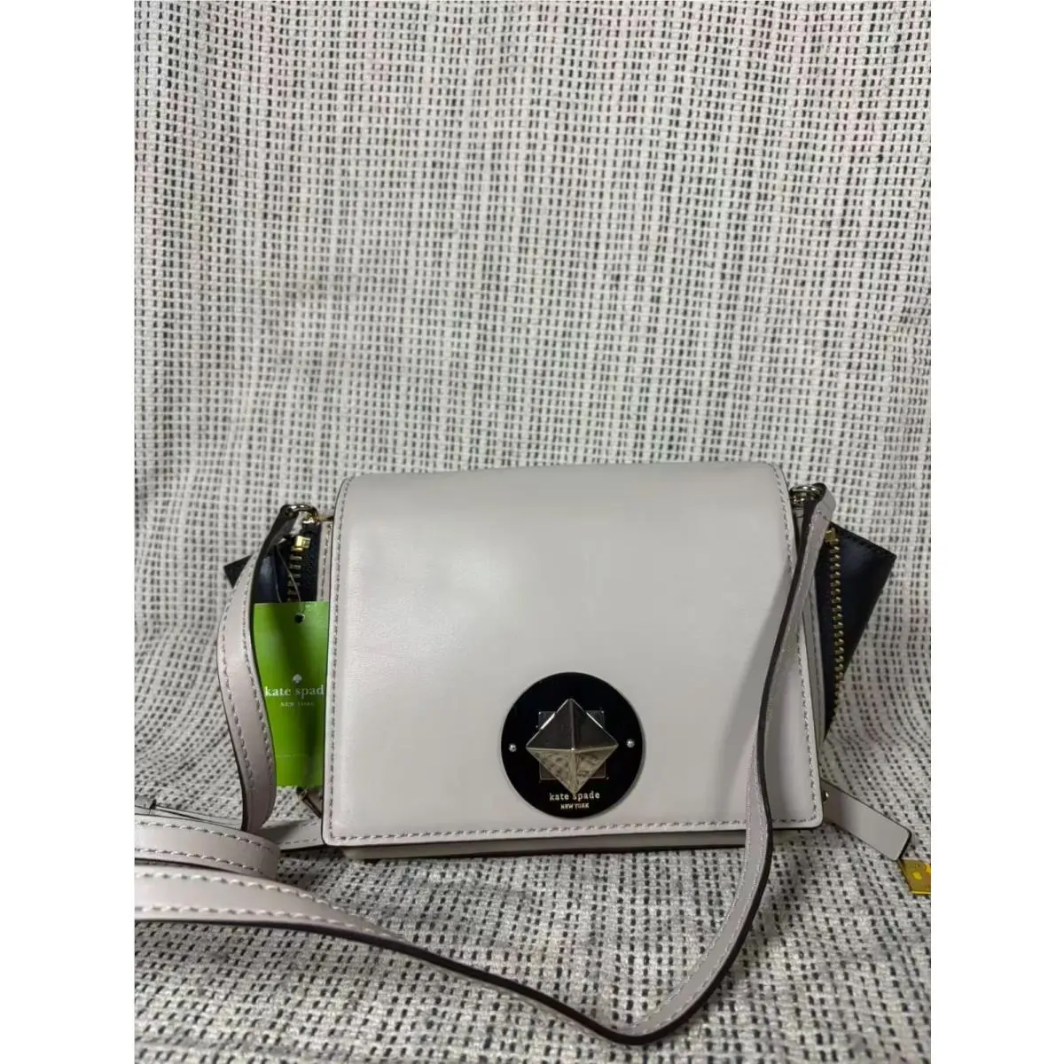 Kate Sapde Women`s Varick Street Leather Crossbody Bag WKRU3577 by Kate Spade