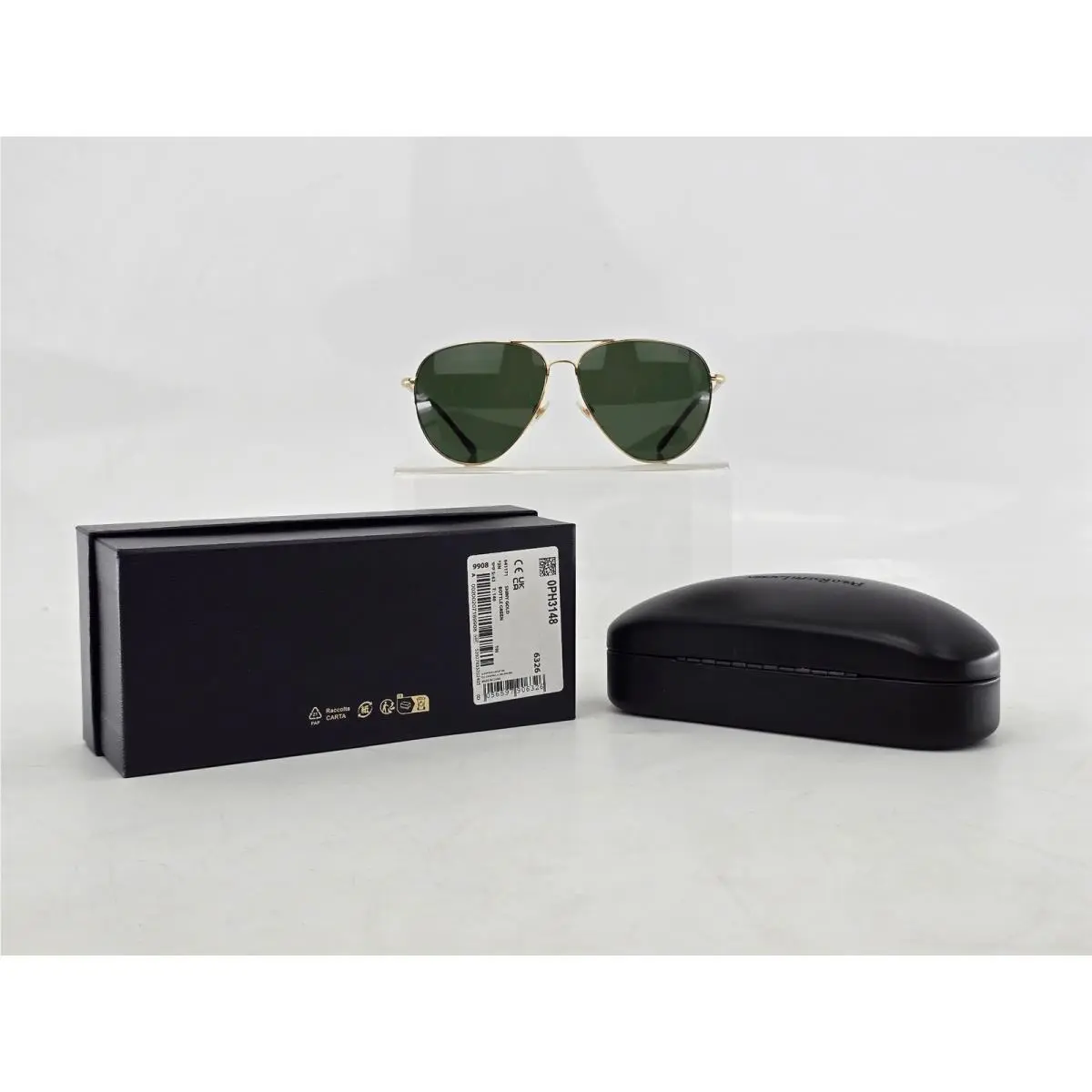 Polo  Sunglasses Mens 62mm Shiny Gold Bottle Green PH3148 by Ralph Lauren
