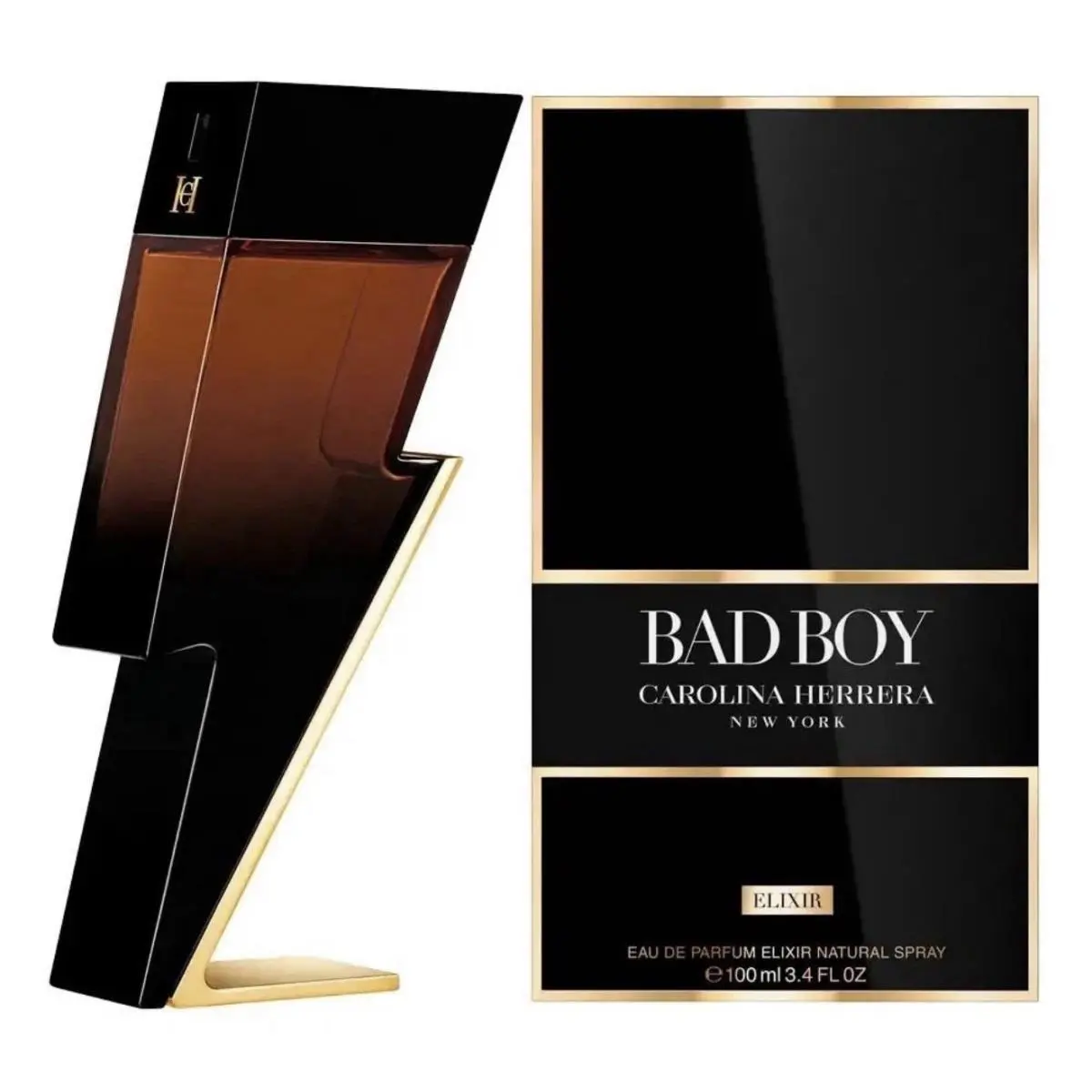 Bad Boy Elixir by Carolina Herrera 3.4 oz Edp Elixir Spray For Men