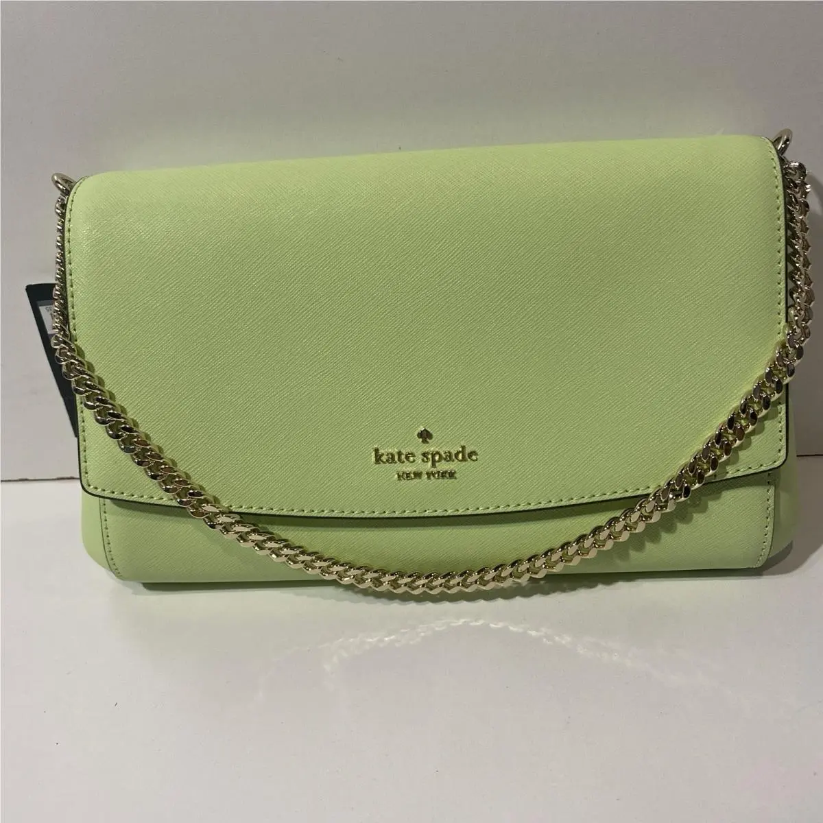 Laurel Way Greer Crossbody Bag Match Latte Neon Lime Green by Kate Spade