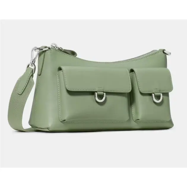 Cargo Crossbody Pocket Shoulder Bag Small Crossbody Green Leather by Kate Spade