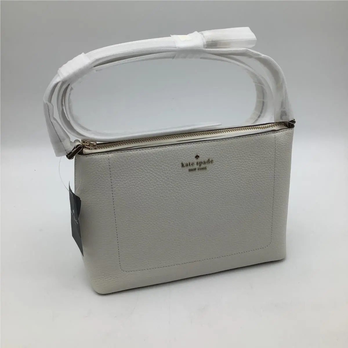 Leila Meringue Pebbled Leather Medium Crossbody Bag Purse by Kate Spade