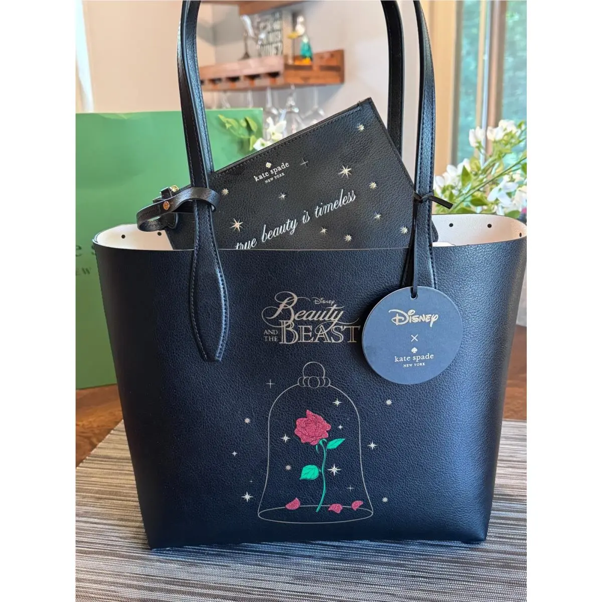 Disney X  New York Beauty The Beast Small Reversible Tote KE572 New by Kate Spade