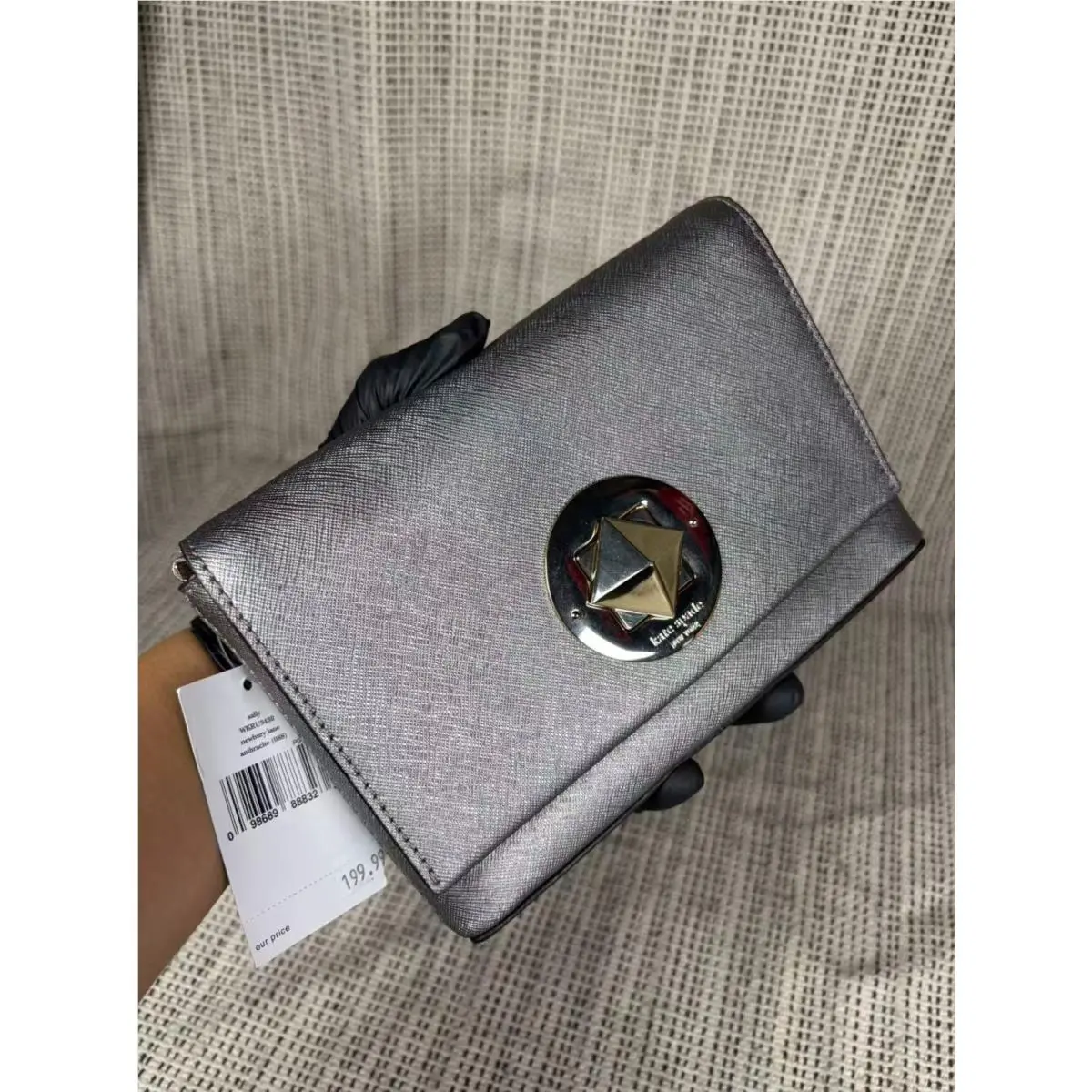 New Saffiano Leather Crossbody Logo Flap Bag WKRU3430 by Kate Spade