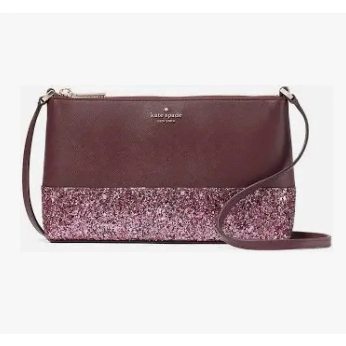 Flash Glitter Fabric Mixed Media Crossbody Bag by Kate Spade