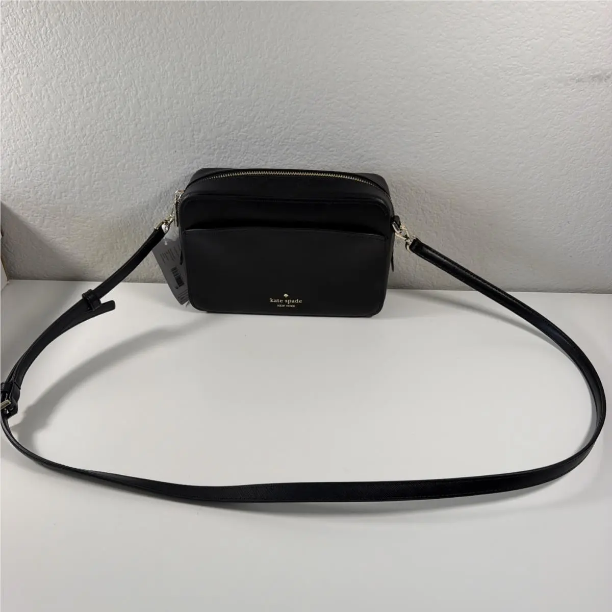 Women`s Lauryn Camera Bag Black Crossbody Adjustable Strap by Kate Spade