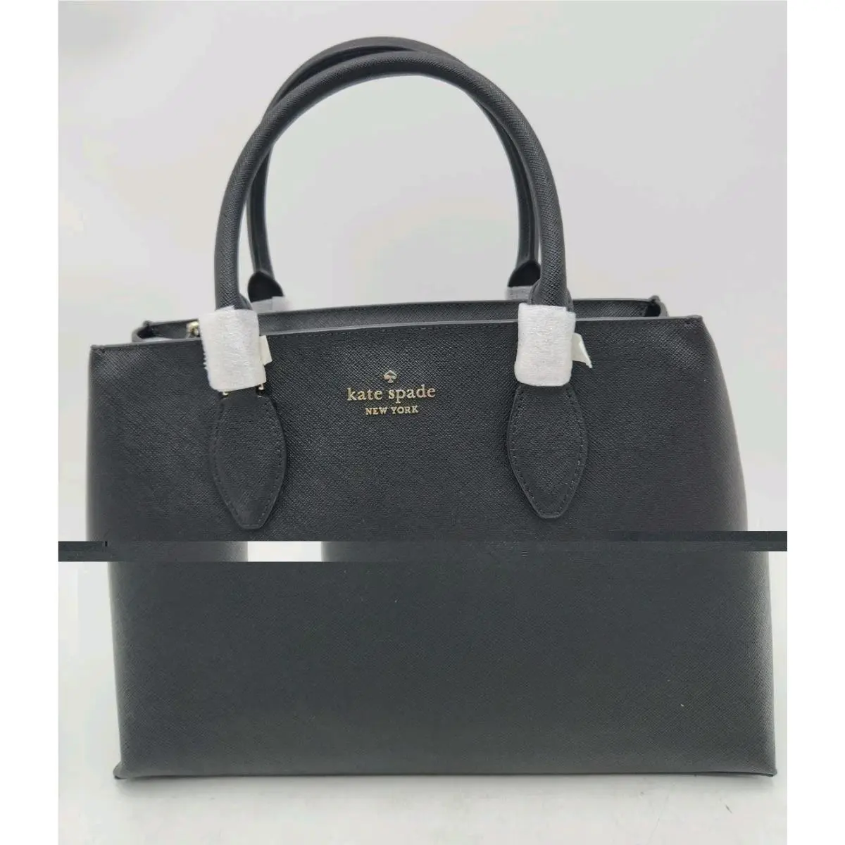 New  New York Rae Saffiano Satchel Bag - Black Serial KK310 by Kate Spade