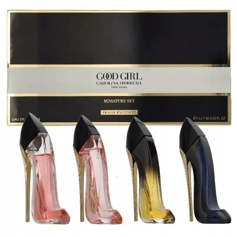 Carolina Herrera 4pcs Mini Set Girl Blush Jasmine Absolute 0.24 oz Edp