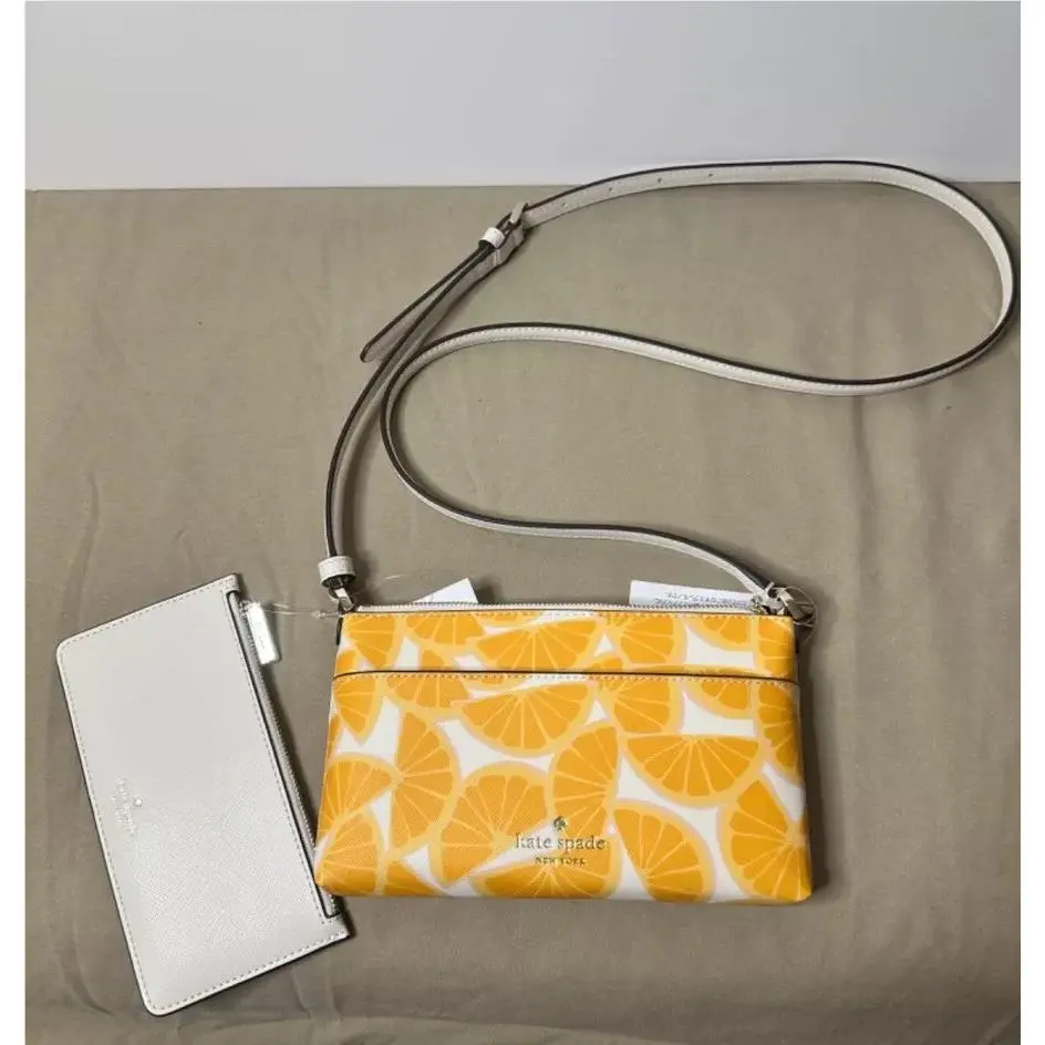Sadie Orange Slice Top Zip Crossbody 2 Piece Set by Kate Spade