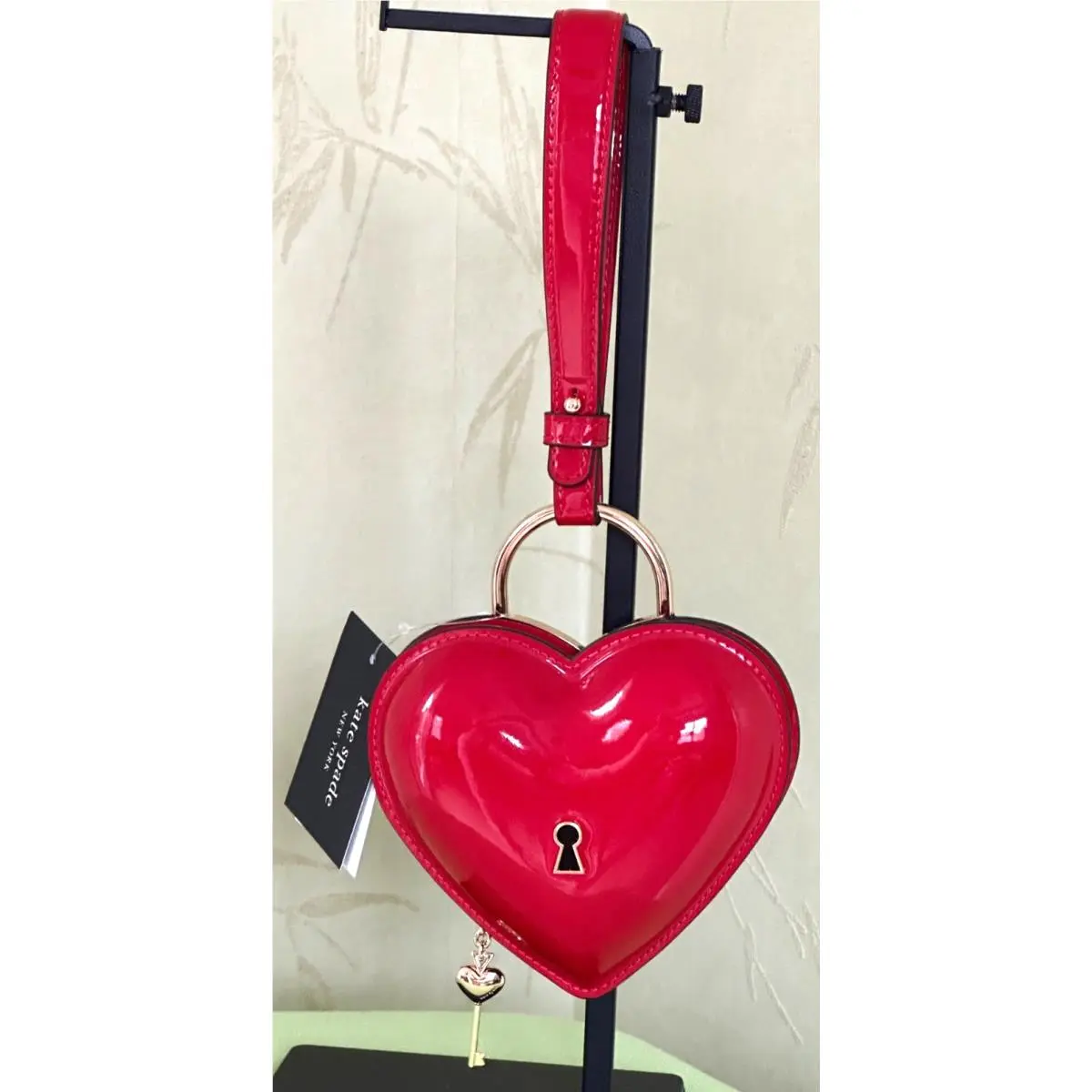 Key TO MY Heart Wristlet:nwt Cherry Rouge by Kate Spade