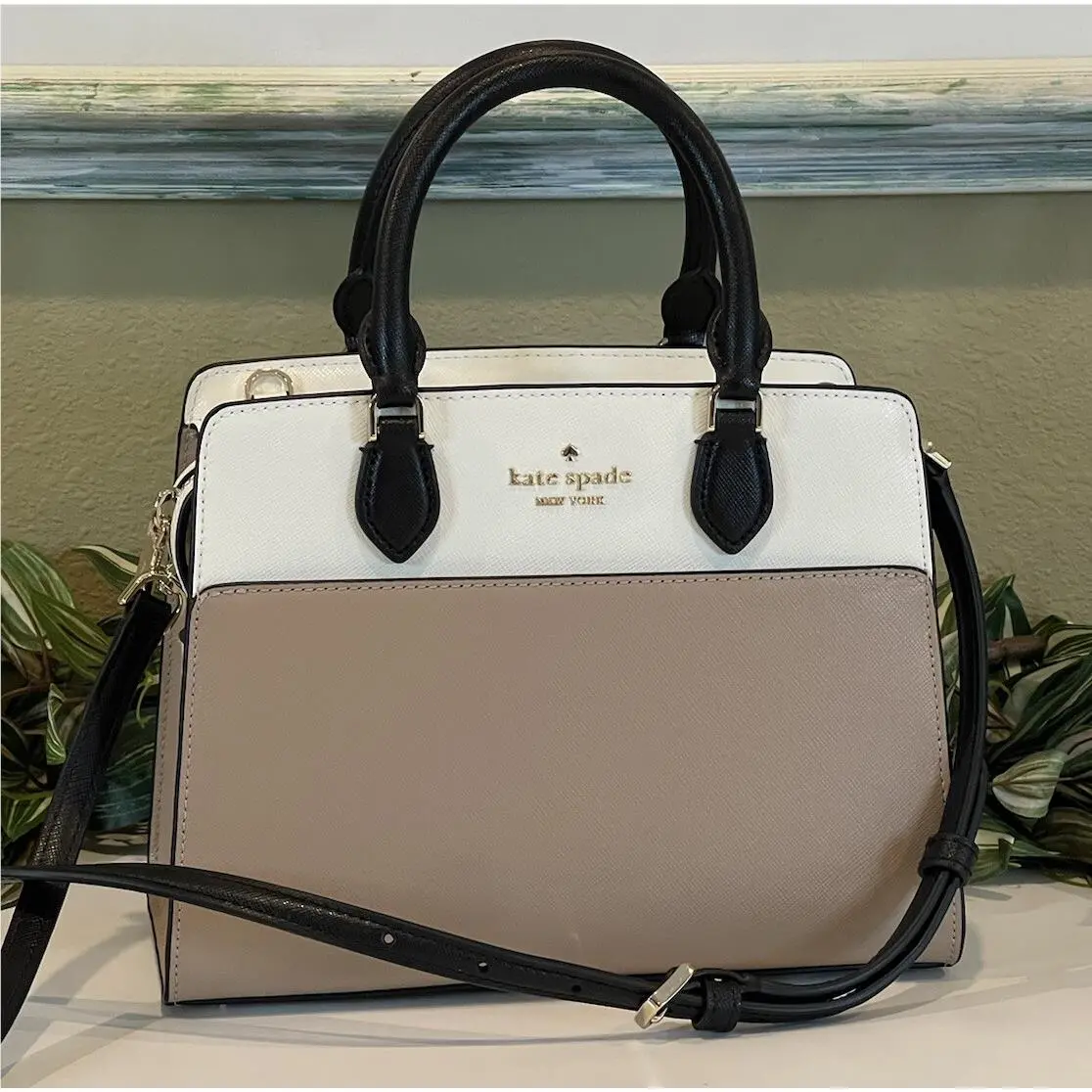 Madison Mini Small Crossbody Bag Satchel Shoulder Hazelnut Leather by Kate Spade