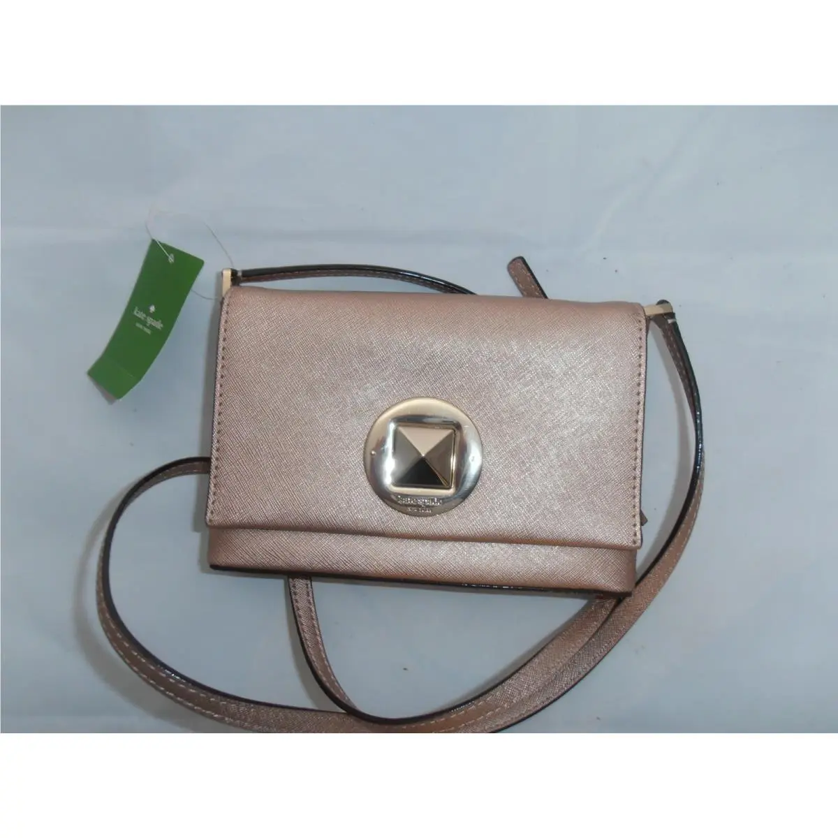 Sally Newbury Lane Crossbody Small Leather Bag Rose Gold Pink New by Kate Spade