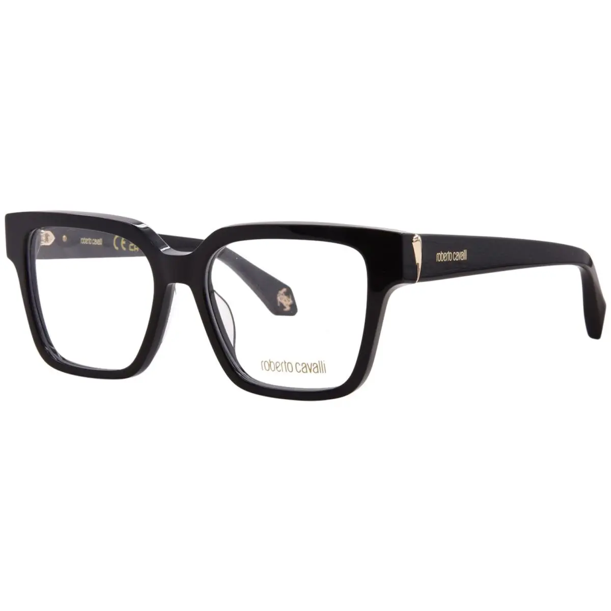 Roberto Cavalli VRC201M 0700 Eyeglasses Women`s Black Full Rim Square Shape 52mm