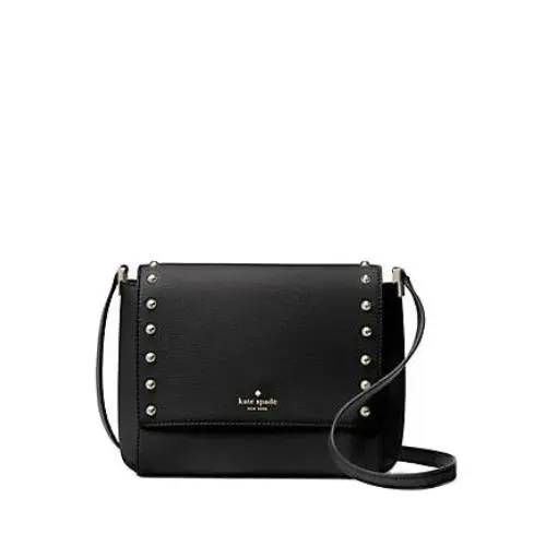 New York Sanders Place Avva Studded Crossbody Black by Kate Spade