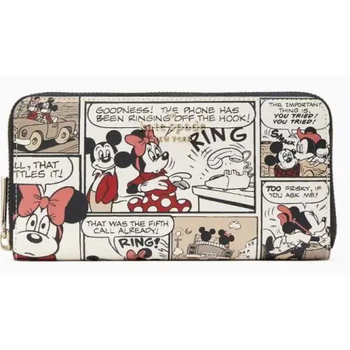 Disney X  New York Mickey Mouse Large Continental Wallet Retail by Kate Spade