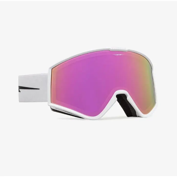 EK1 Small Goggles Matte White Pink Chrome by Electric