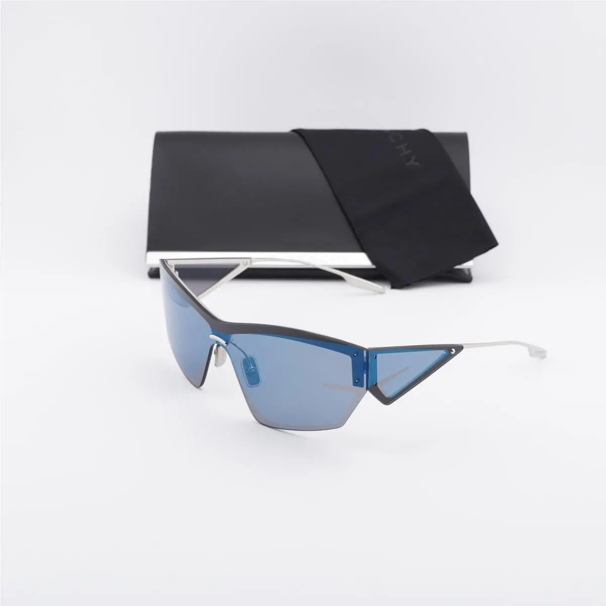 Givenchy GV40100U 16X Silver/blue Mirror 0-0-135 Sunglasses