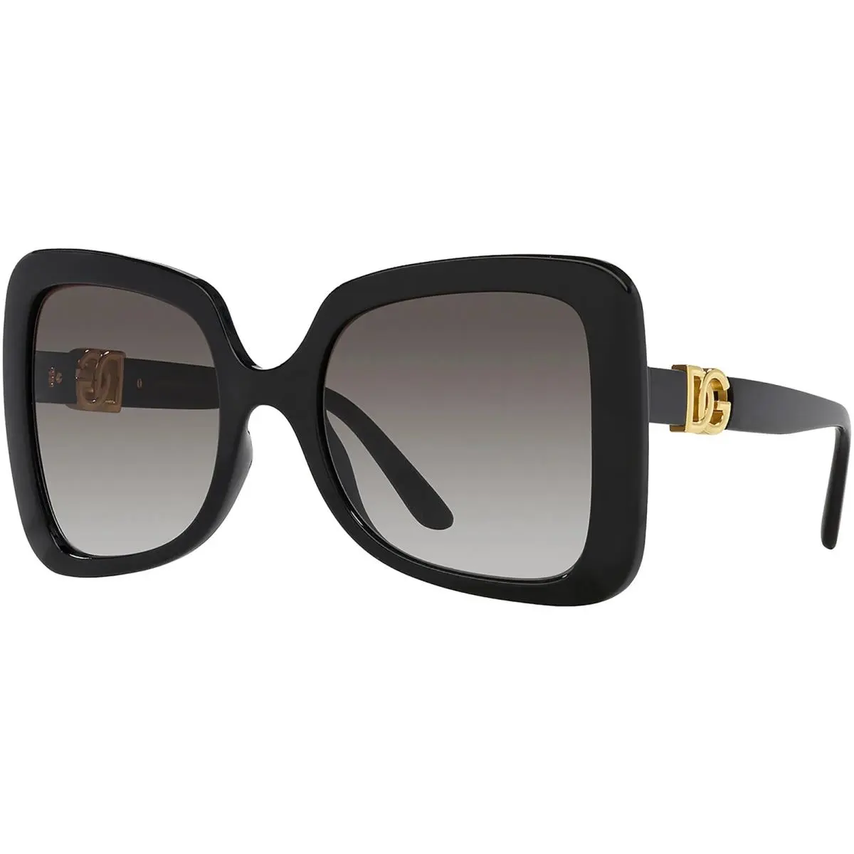 Dolce Gabbana Women`s Blk Oversize Butterfly Sunglasses DG4399F 9116E 56 Italy