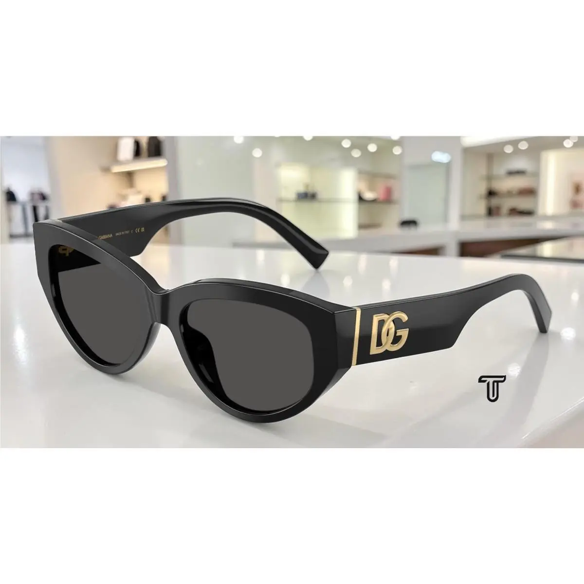 Dolce Gabbana DG4514 501 87 Black Dark Grey 55 mm Women`s Sunglasses by Dolce & Gabbana