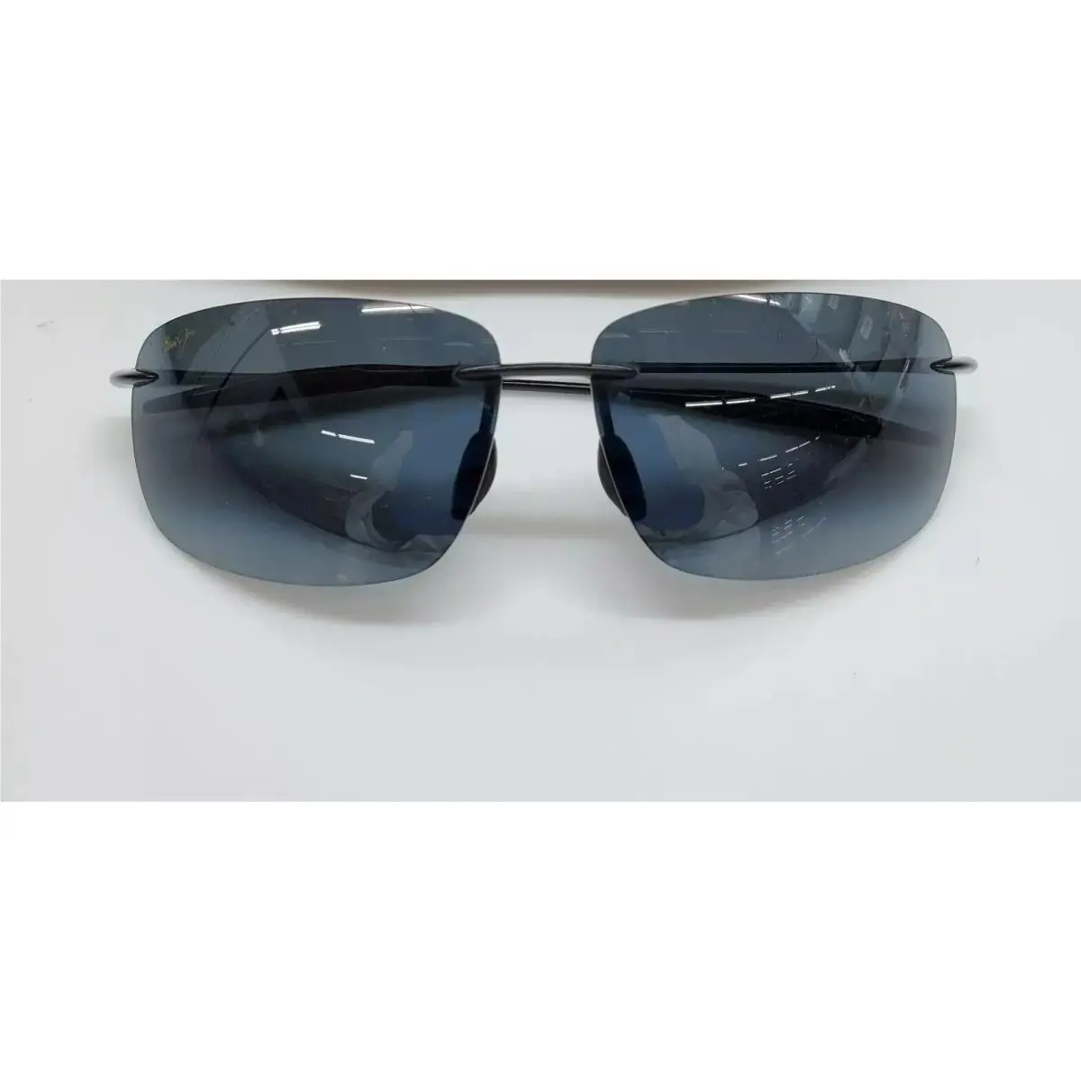 Breakwall MJ 422-02 Gloss Black / Grey Polarized Sunglasses by Maui Jim