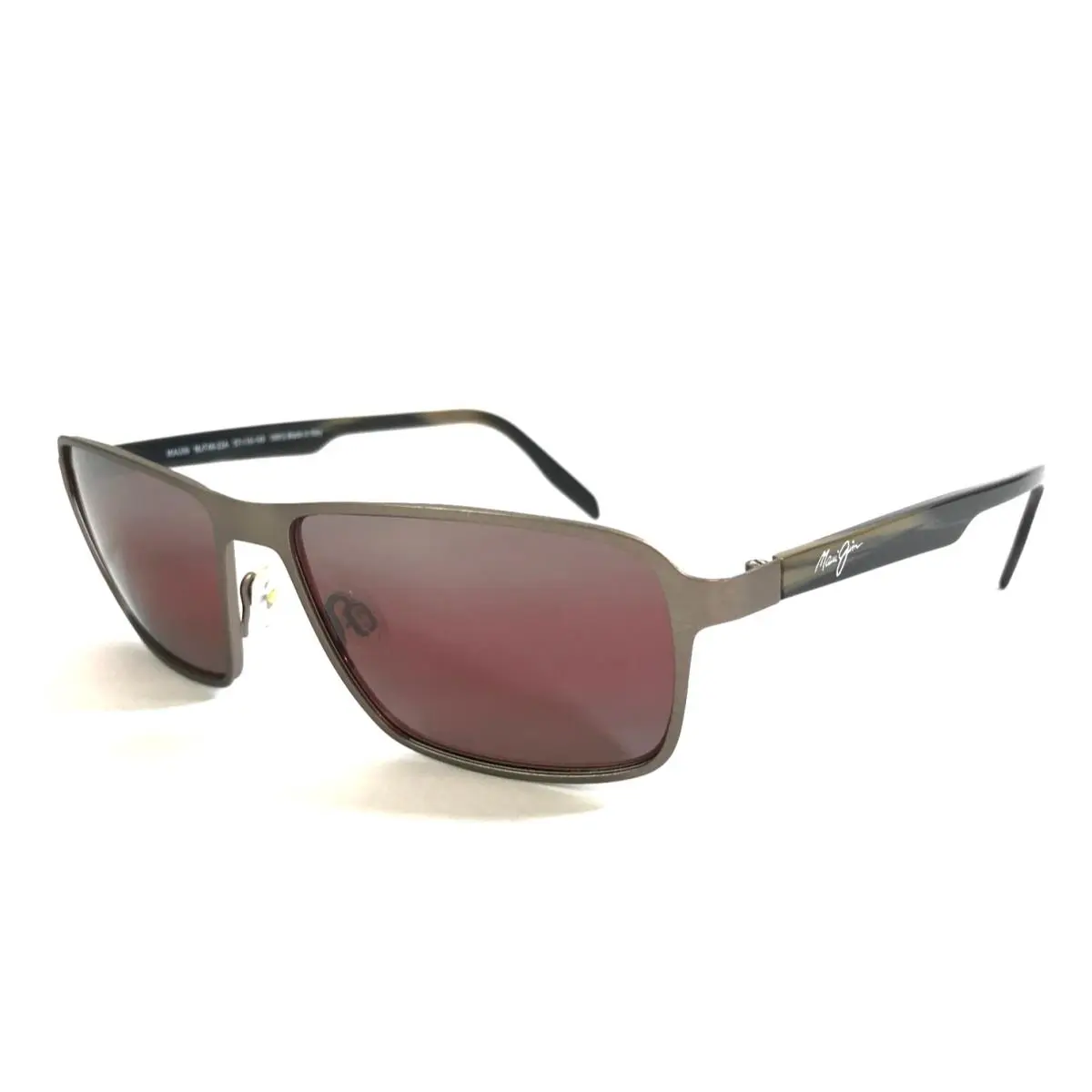 Sunglasses Glass Beach MJ748-22A Gray Frames with Maui Rose Lenses by Maui Jim