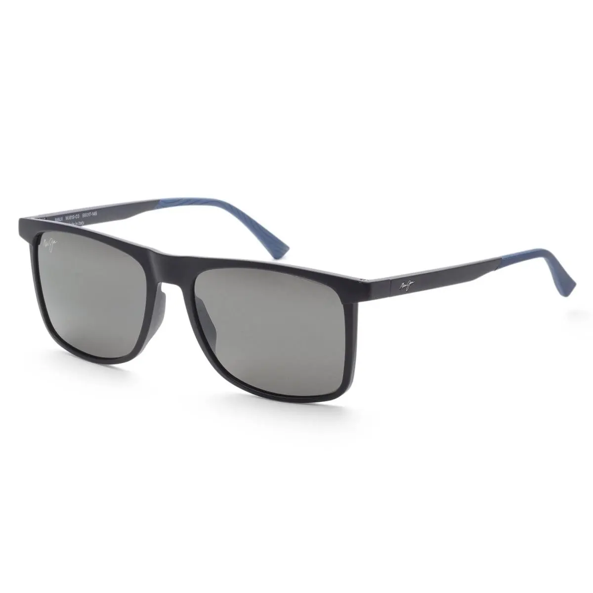 Men`s Makame 56mm Matte Blue Polarized Sunglasses 619-03 by Maui Jim