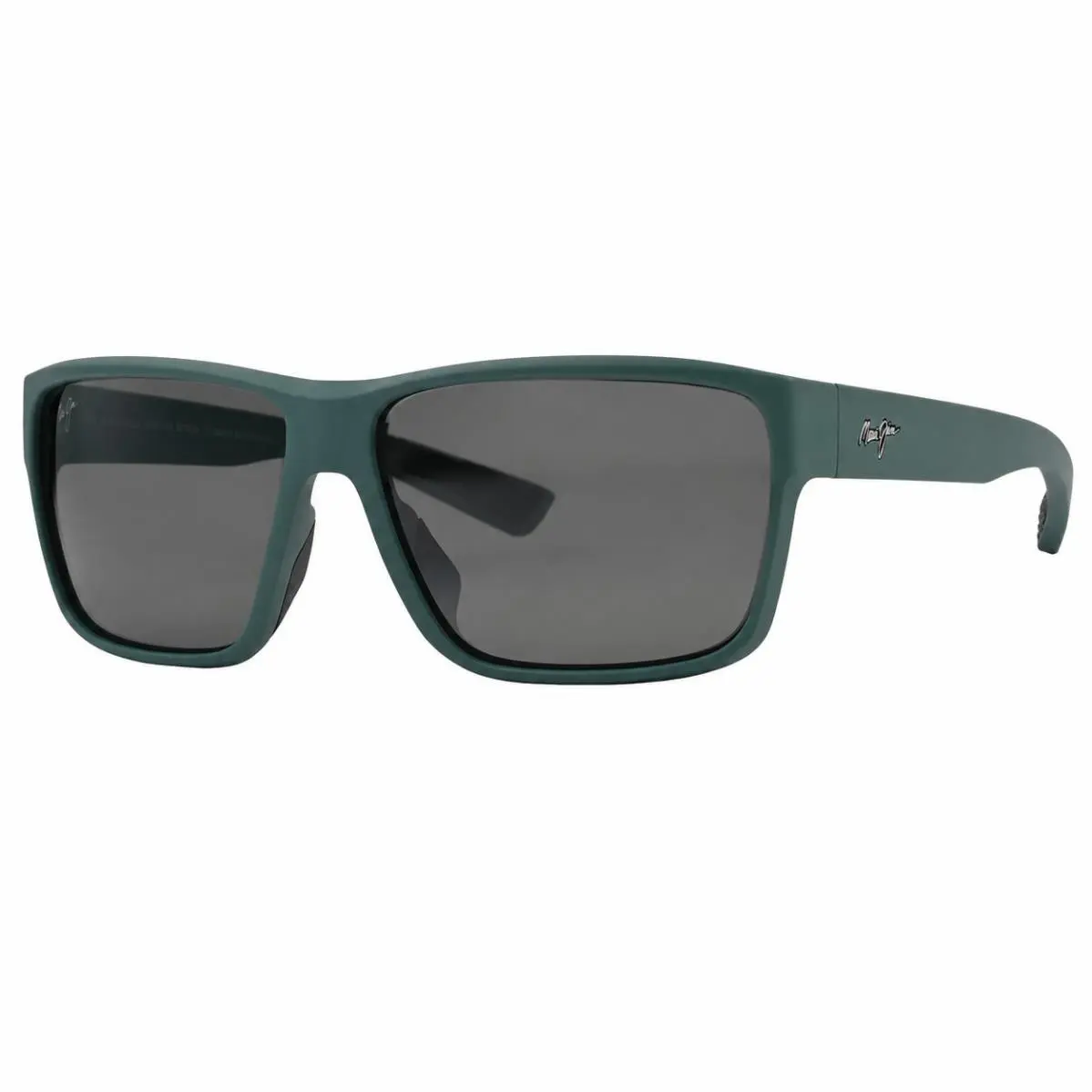 Maui Jim Uila Matte Dark Military Green Grey Sunglasses - Frame: Muted Green, Lens: Gray