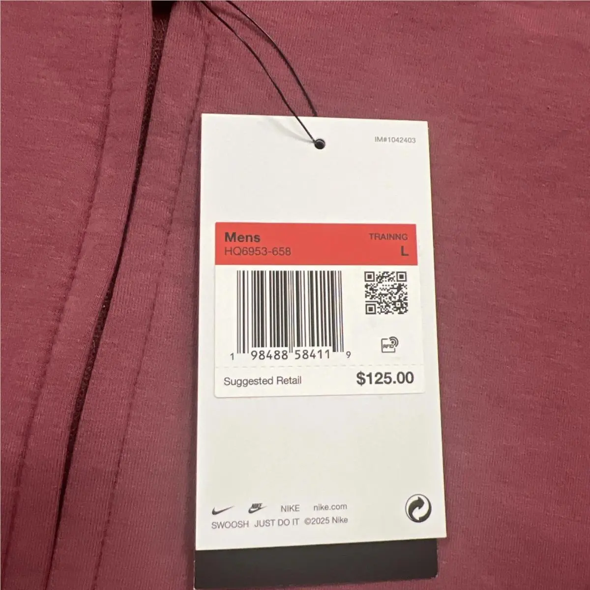 Nike clothing - Nike Dri-Fit - HQ6953 658 HQ6953-658 - Pink Smoke (UPC: 0198488584119) 3