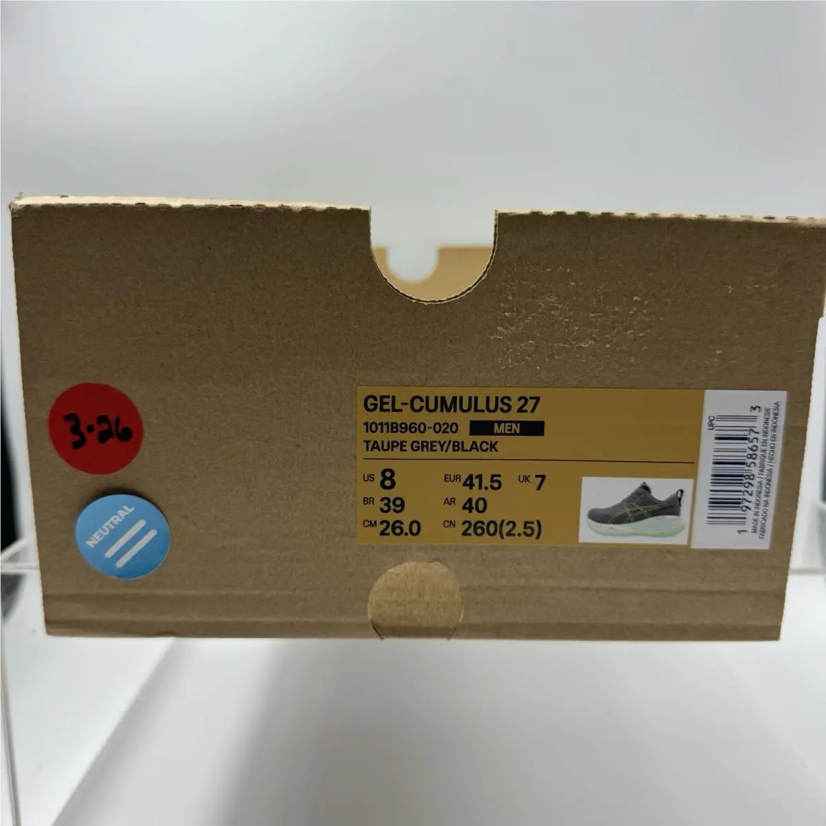 Asics shoes - Asics Gel Cumulus 27 - Gel Cumulus - 1011B960-020 - Brown 6