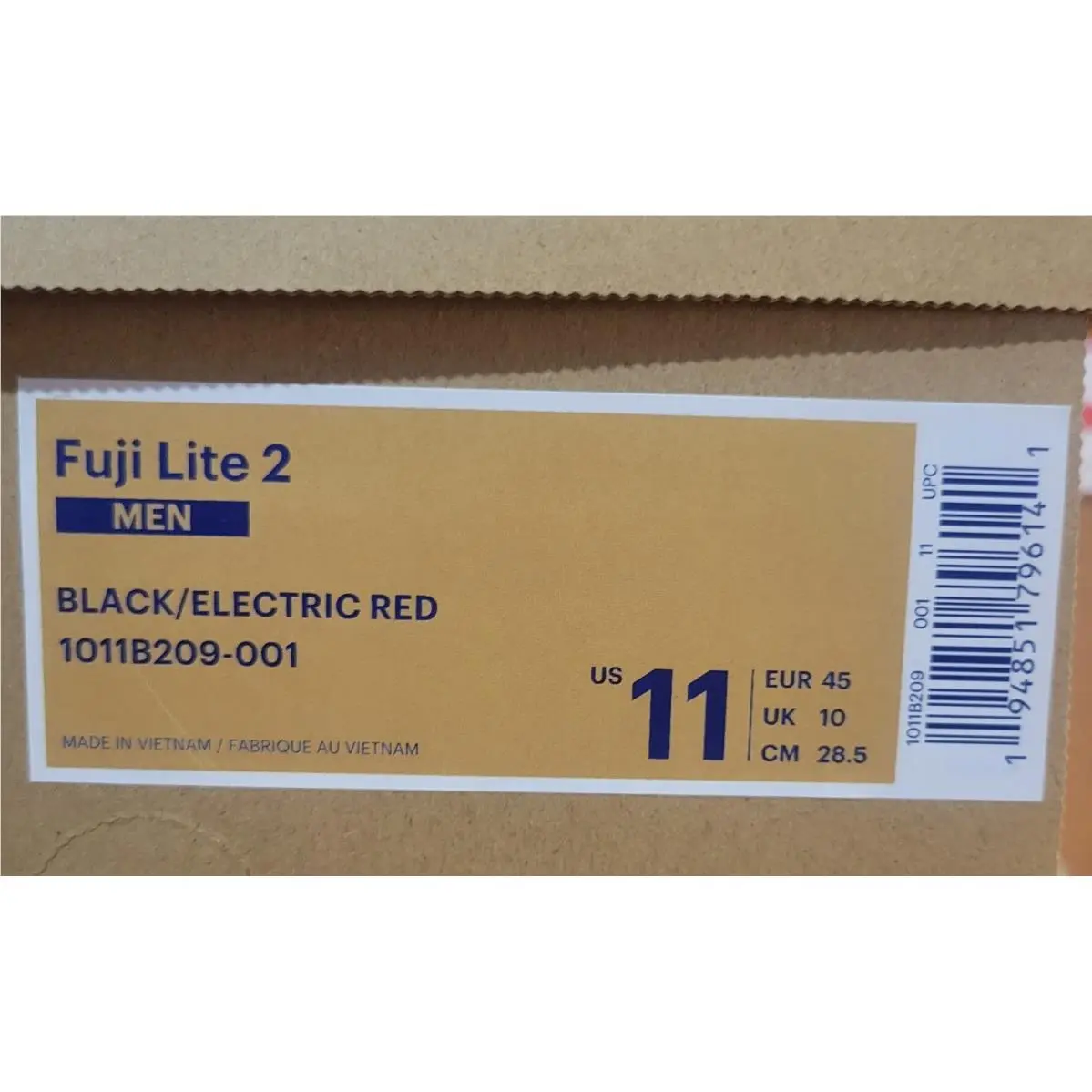 Asics shoes - ASICS Fuji Lite 2 - Fuji Lite - 1011B209-001 - Black/Electric Red (UPC: 194851796141) 9