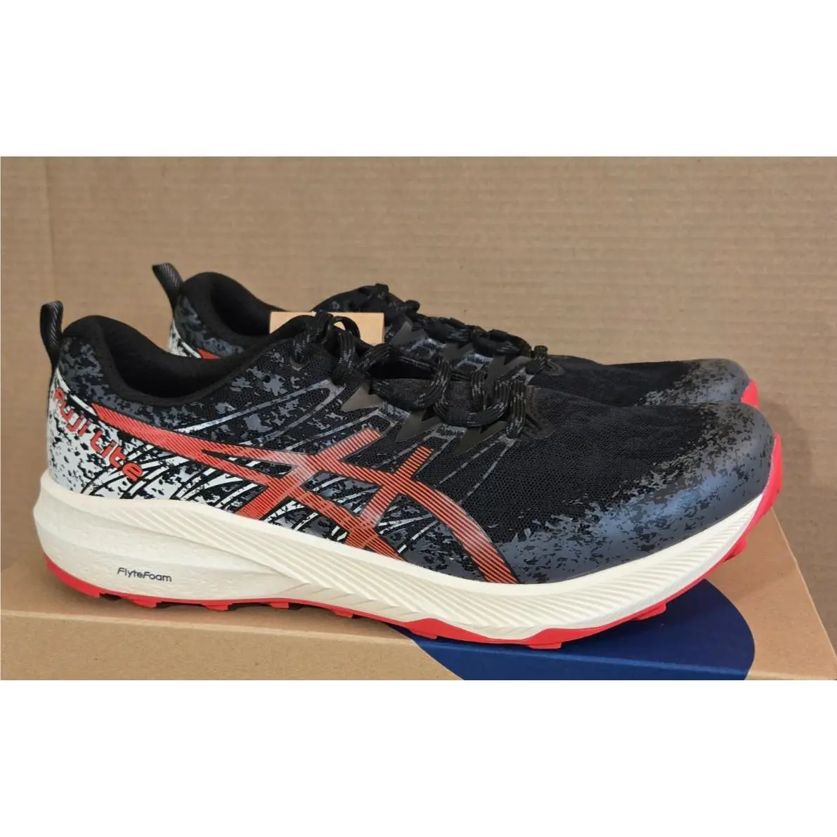 Asics shoes - ASICS Fuji Lite 2 - Fuji Lite - 1011B209-001 - Black/Electric Red (UPC: 194851796141) 1
