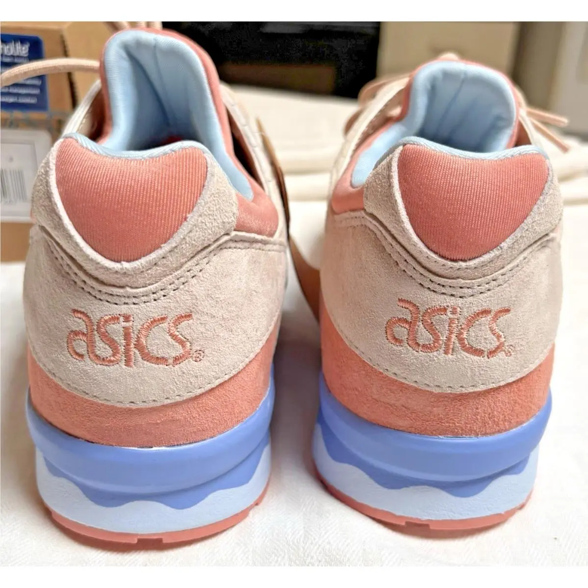 Asics shoes - ASICS GEL-Lyte V (5) - 1201A822-103 - Cream/Salmon, way: Cream/Salmon/Blue (UPC: 0196074672677) 6
