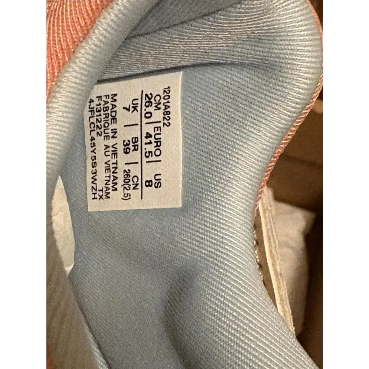 Asics shoes - ASICS GEL-Lyte V (5) - 1201A822-103 - Cream/Salmon, way: Cream/Salmon/Blue (UPC: 0196074672677) 12