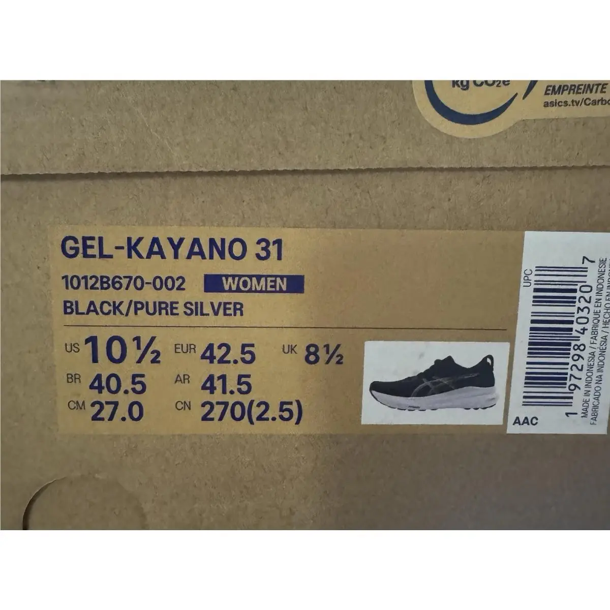 Asics shoes - Asics Gel Kayano 31 - Gel Kayano - 1012B670 - Black 8
