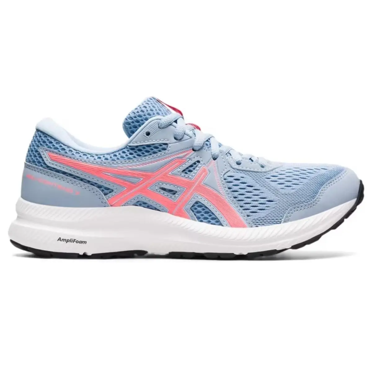 Asics Women`s Gel-contend 7 Running Shoes Size 6.5 Mist/blazing Coral
