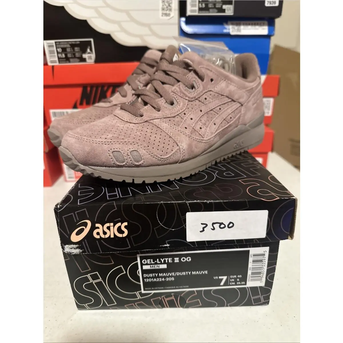 Asics Ronnie Fieg x Gel-lyte Iii The Palette Dusty Mauve 1201A224-205 Size 7