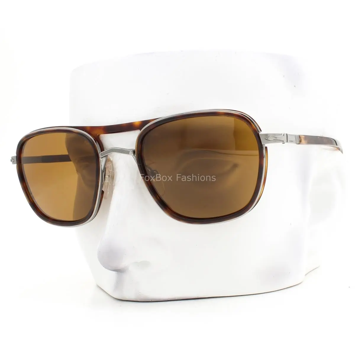Sunglasses PO2484S 1144/33 Brown Havana Gunmetal Brown Glass 52mm W/case by Persol