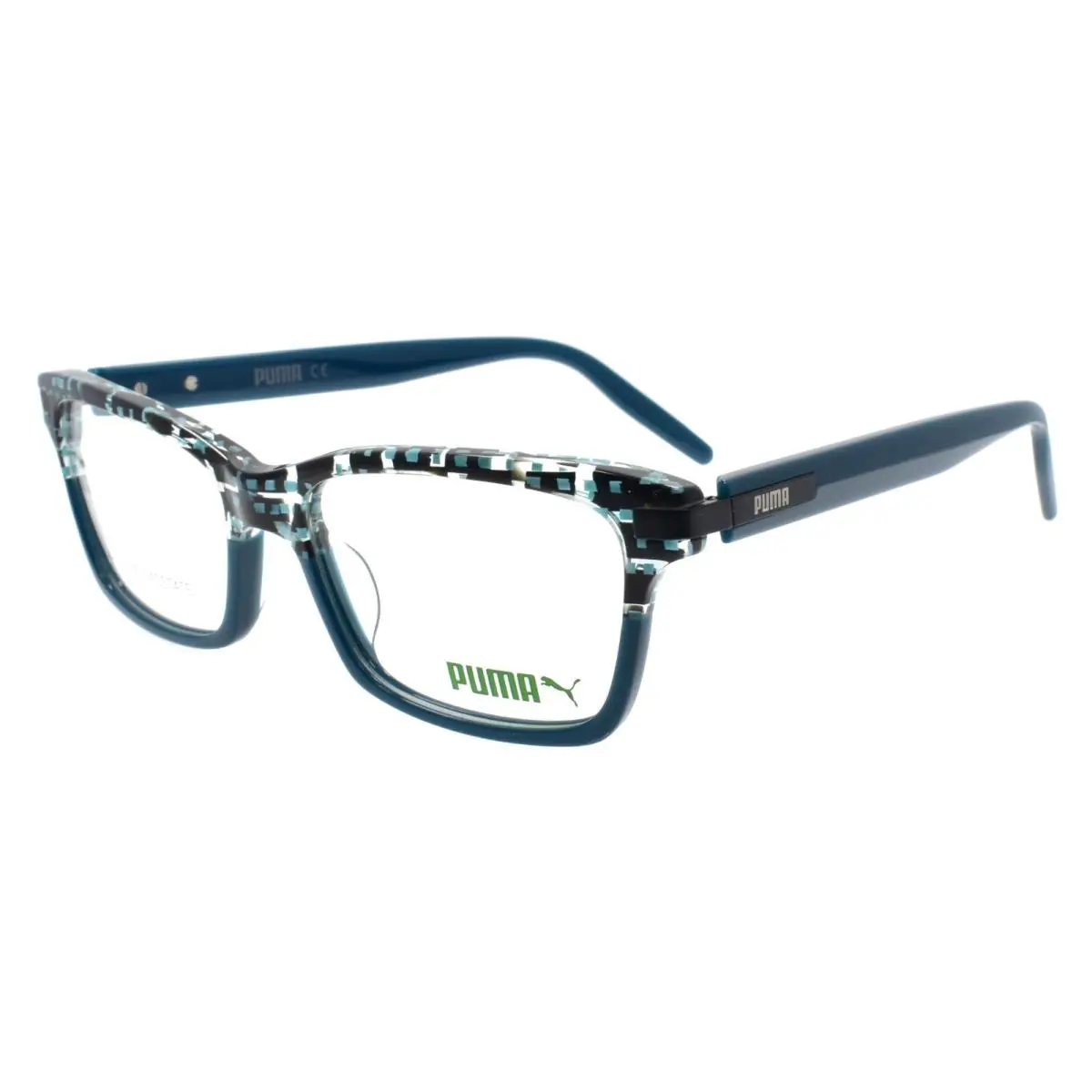PU0263O 003 Eyeglasses Frames 53-16-140 Havana Blue by Puma