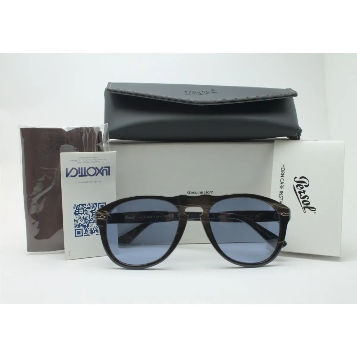 PO0649CO Buffalo Horn 114055 Sunglasses SIZE:54-20-145 by Persol