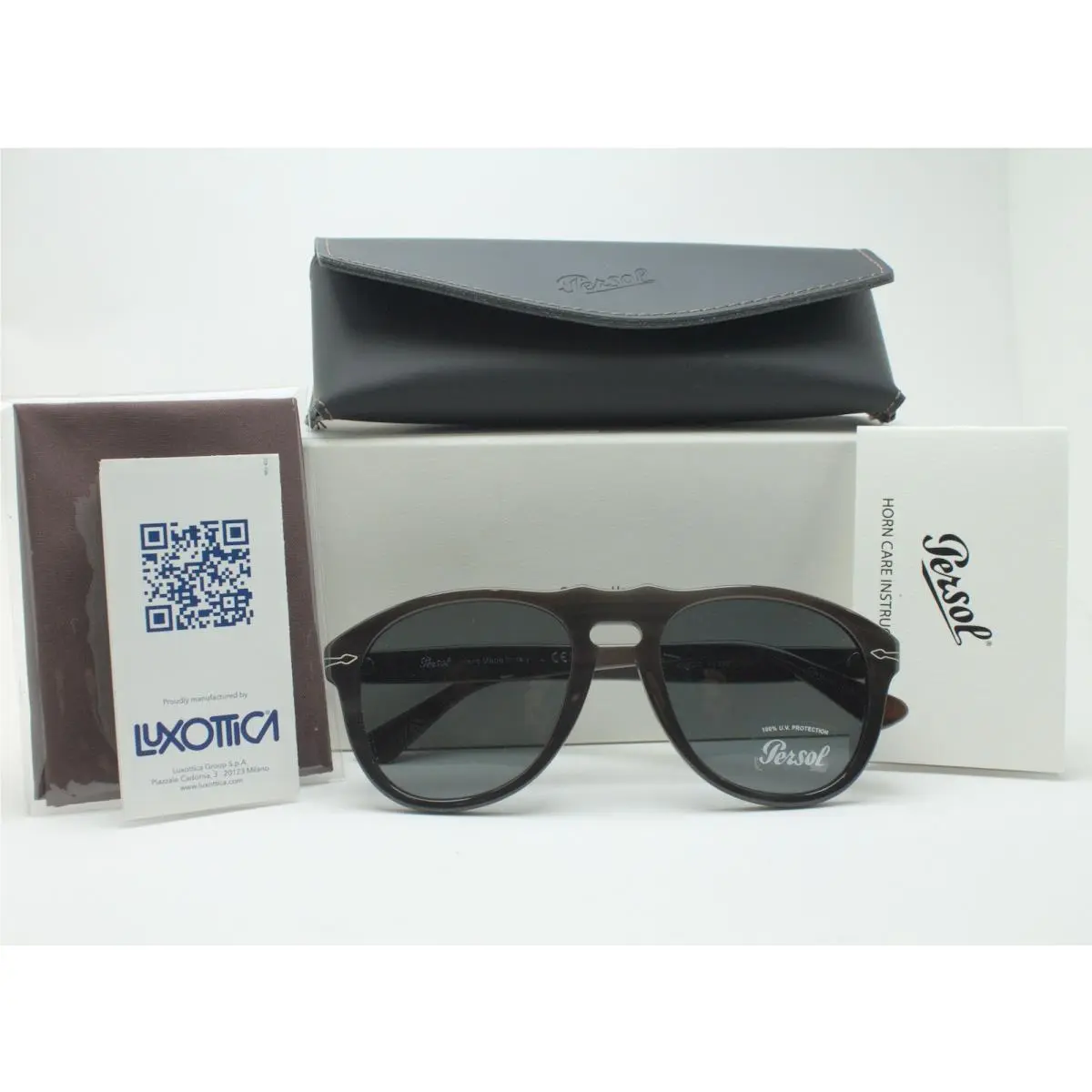 PO0649CO Buffalo Horn 113987 Sunglasses SIZE:54-20-145 by Persol