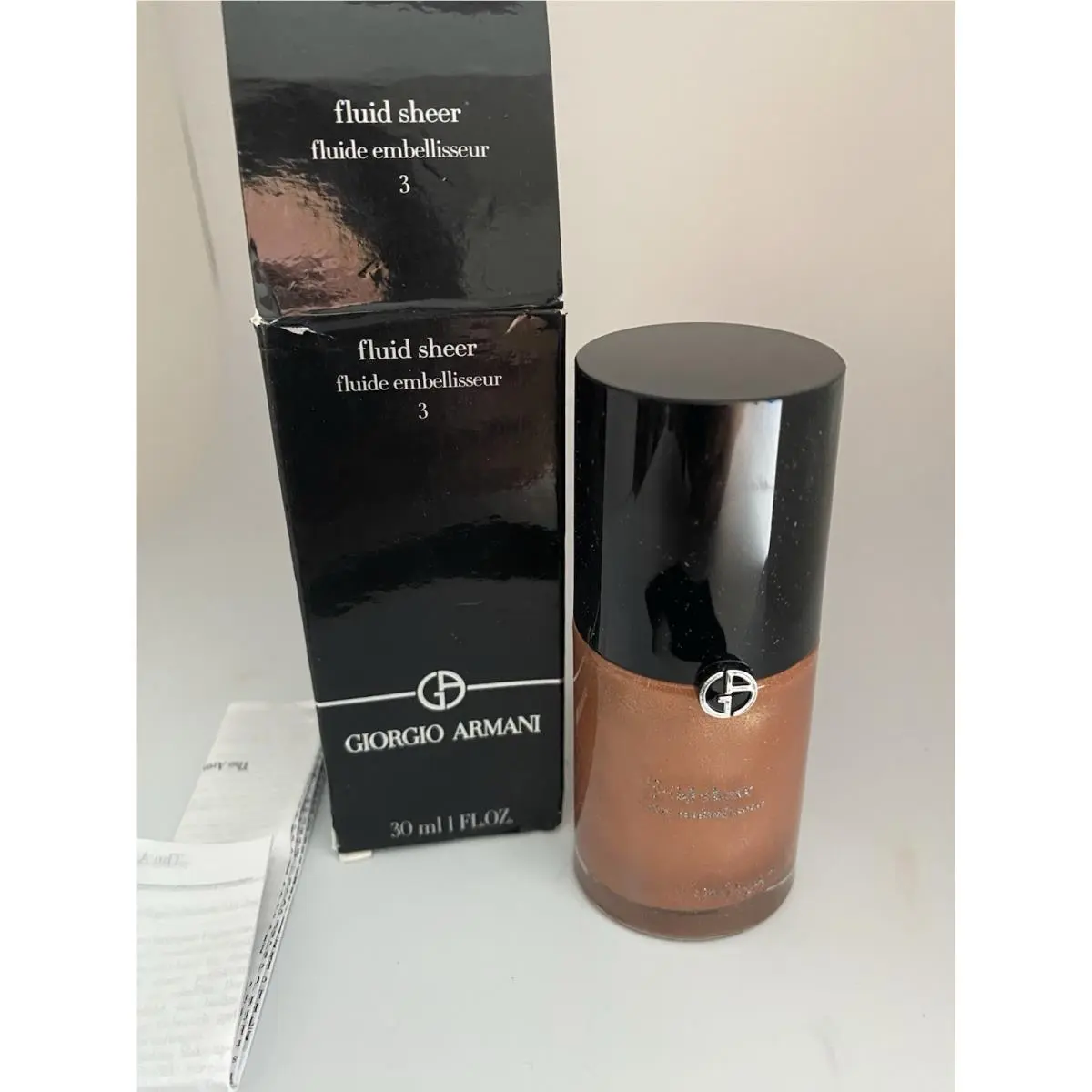 Fluid Sheer 3 - 1 Oz - - Rare Full Size by Giorgio Armani