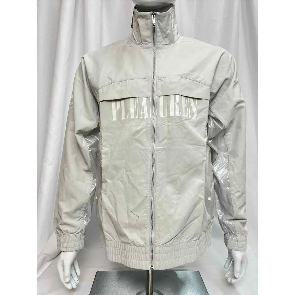 X Pleasures Cellerator Track Jacket Glacial Gray/small by Puma