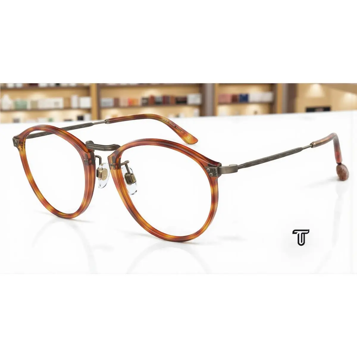 AR 318M 5625 Brown Tortoise Demo Lens 51 mm Men`s Eyeglasses by Giorgio Armani