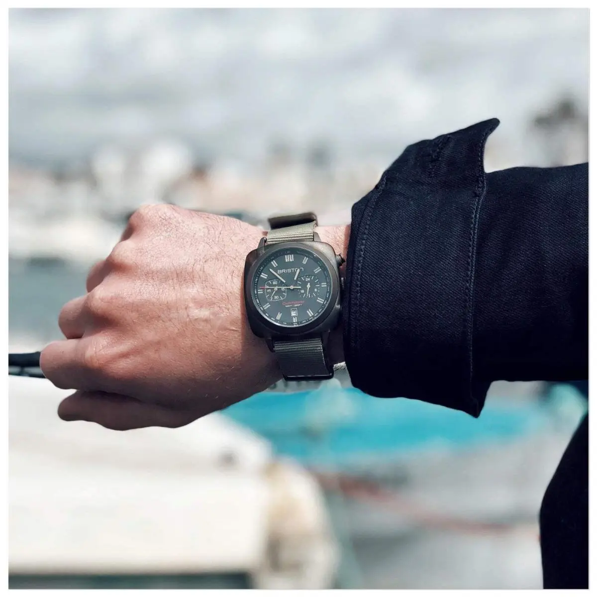 Clubmaster Sport Chrono Jungle Watch by Briston