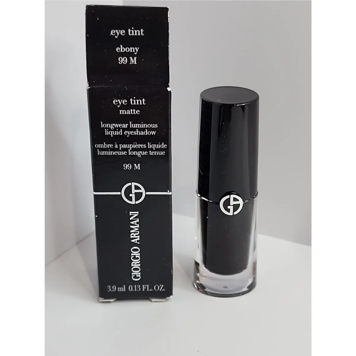 Eyetint Longlasting Liquid Eyeshadow 99M Ebony by Giorgio Armani